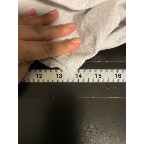 J. Jill Love Linen Womens Pants Large Gray Linen Crop Wide Leg Relaxed Lagenlook - Picture 5 of 7